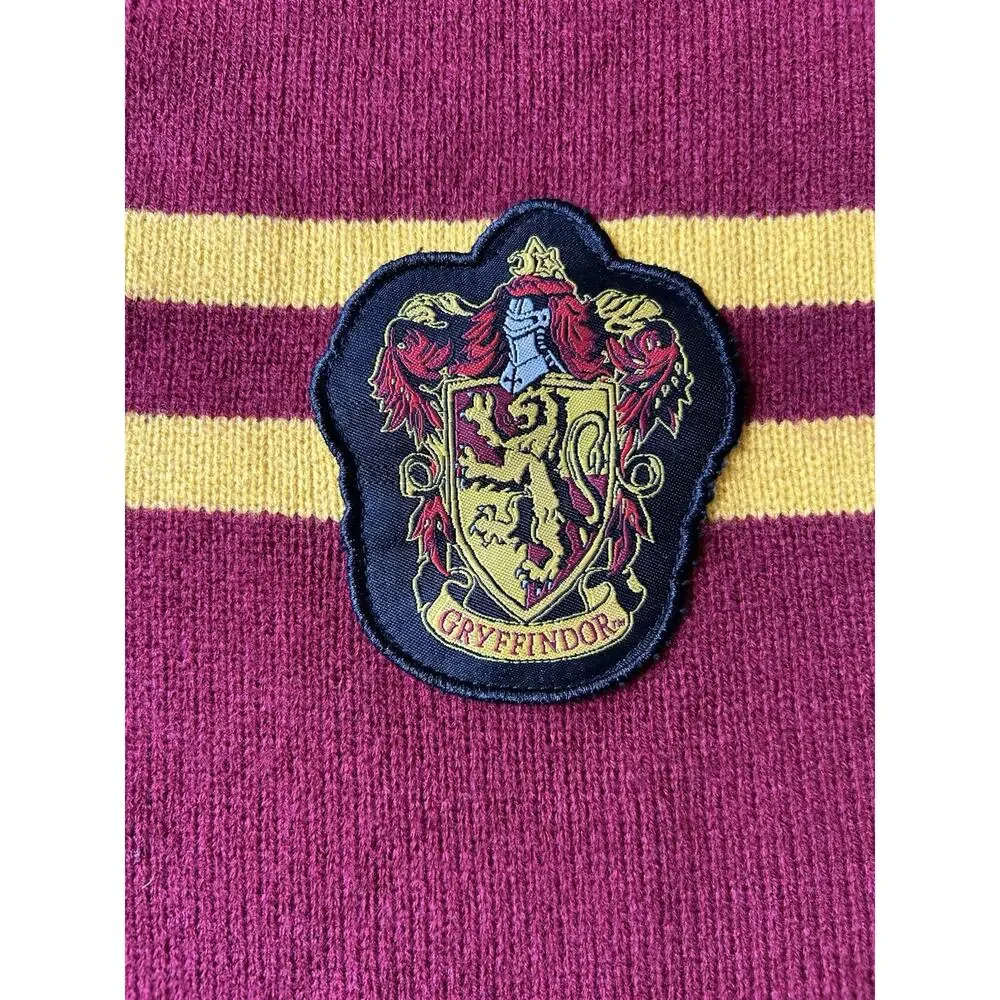 Gryffindor Striped Scarf Patch Wizarding Harry Potter Knit Preppy Varsity Winter